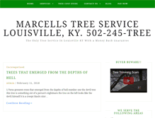 Tablet Screenshot of marcellstreeservice.com